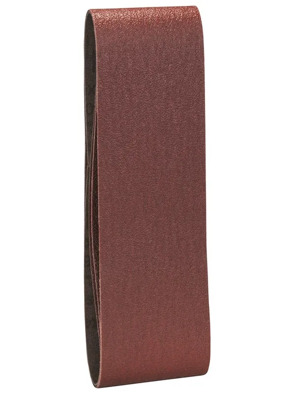 Bosch 3-delers slipebånd-sett for båndsliper, rød kvalitet G= 60