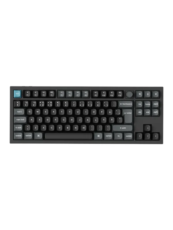 Keychron Q3 Ultra 80% 8K Wireless Tri-Mode - POM Red - Gamingtastatur - Uten numpad - Nordisk - Svart