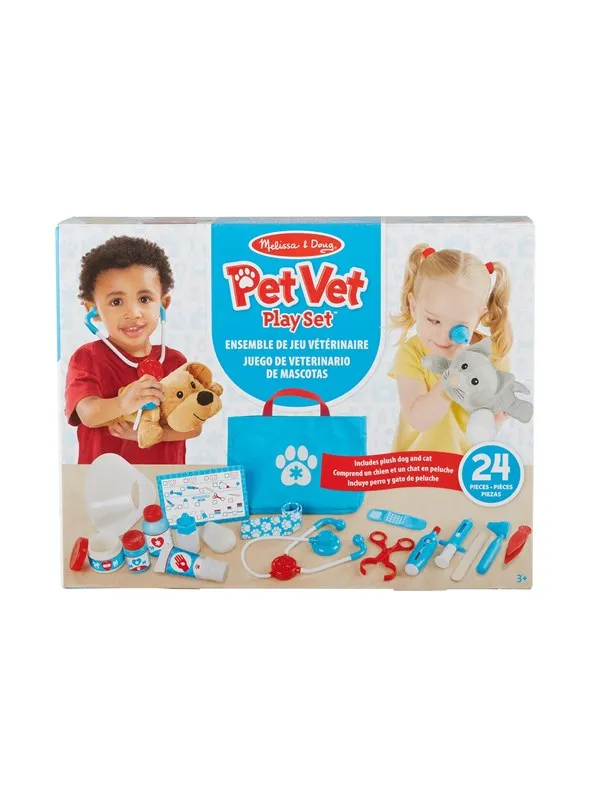 Melissa & Doug Pretend Play Examine and Treat Pet Vet Play Set