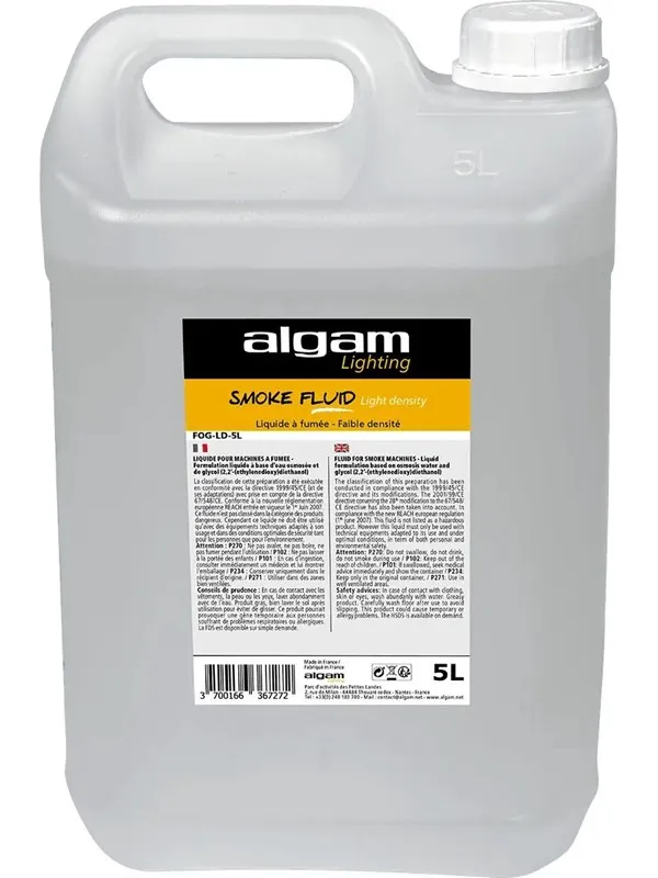 Algam Lighting 5 liter røykvæske - lav tetthet