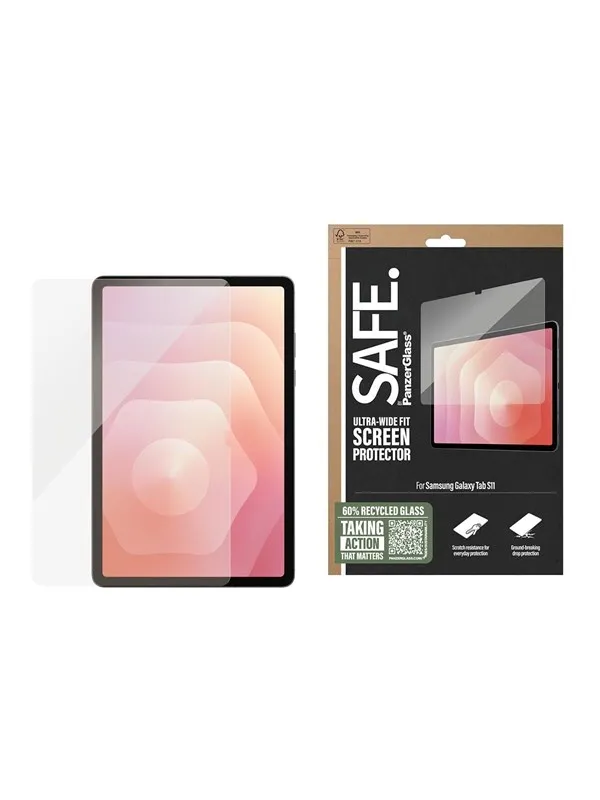 SAFE by PanzerGlass Screen Protector Samsung Tab S11 | Ultra-Wide Fit