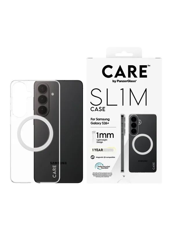 CARE by PanzerGlass SL1M Case Transparent Samsung Galaxy S26+