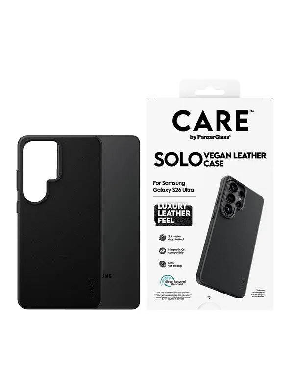 CARE by PanzerGlass Solo Case Black w. Qi Samsung Galaxy S26 Ultra