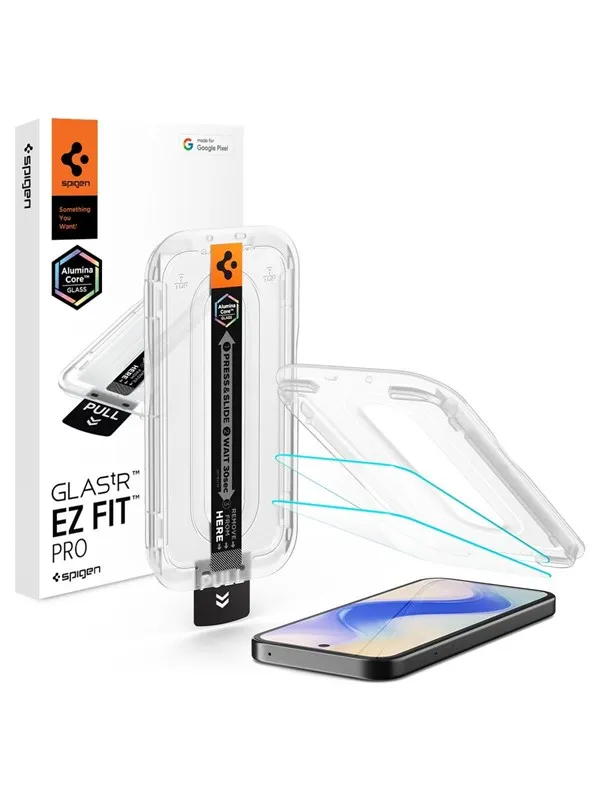 Spigen Glass tR EZ Fit Pro 2 Pack - Transparency - Google Pixel 10a