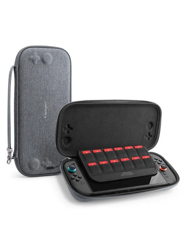 Spigen Klasden 2 Pouch - charcoal gray - Nintendo Switch 2 - Miscellaneous Deksel - Nintendo Switch 2