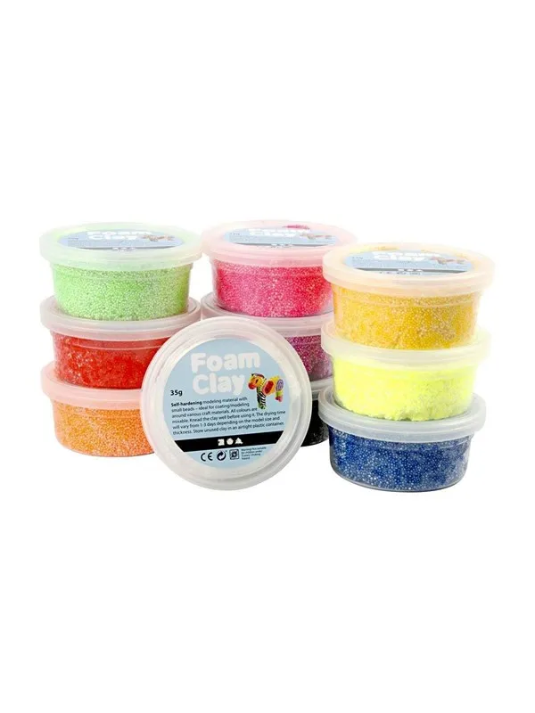 Creativ Company Foam Clay - Basic colors 10x35gr