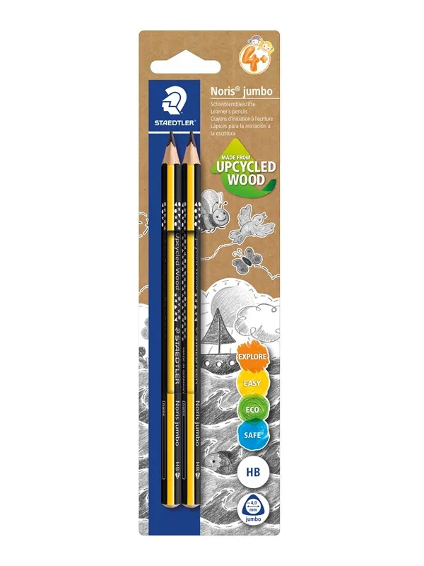 Staedtler Pencil Noris jumbo 2pcs bc    FSC 100%