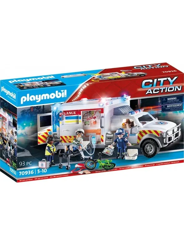 Playmobil City Action - Redningskjøretøy: amerikansk ambulanse