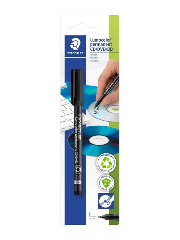 Staedtler Marker Lumocolor CD/DVD Black bc