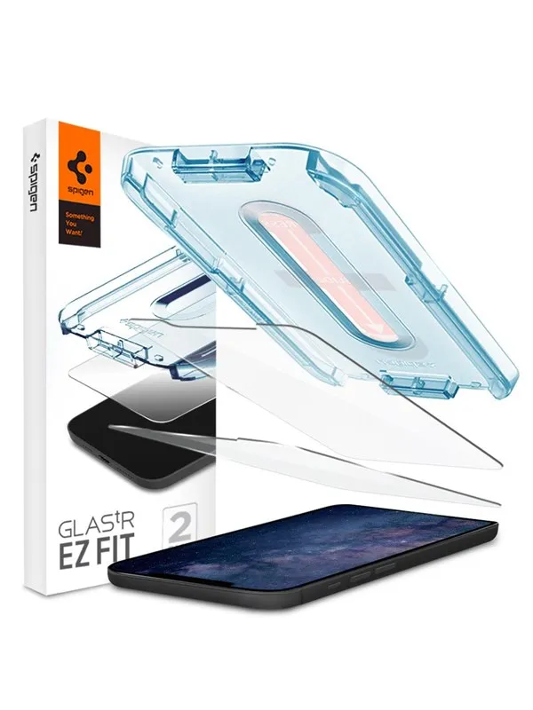 Spigen Glas tR EZ Fit - 2 Pack - iPhone 12 mini