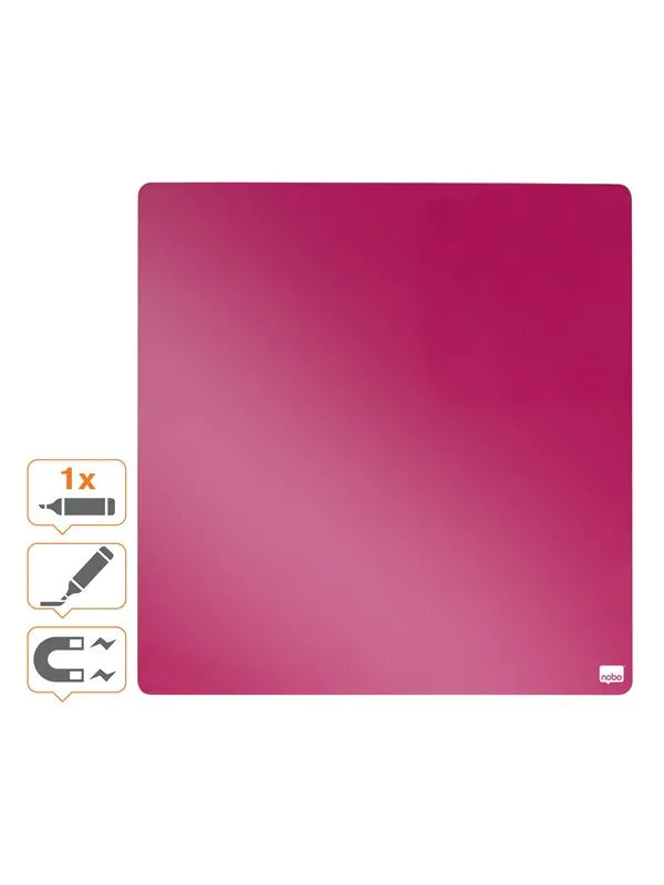 Nobo  Mini magnetisk Whiteboard  36x36cm Rosa