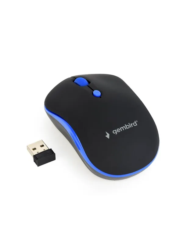 Gembird Wireless optical mouse 4B-03 - Mus - Optisk - 4 - Blå
