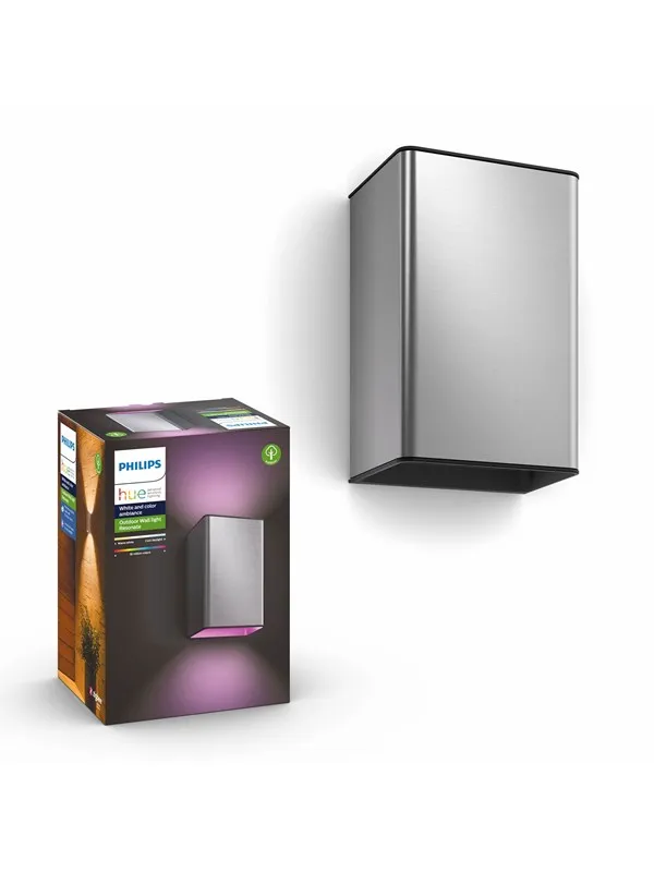 Philips Hue Outdoor Resonate Vegglampe - Inox