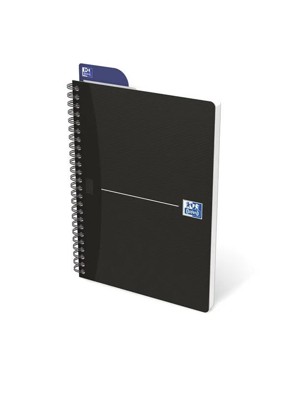 Oxford  Smart Black-Kladdebok, A5, Linjert, Svart