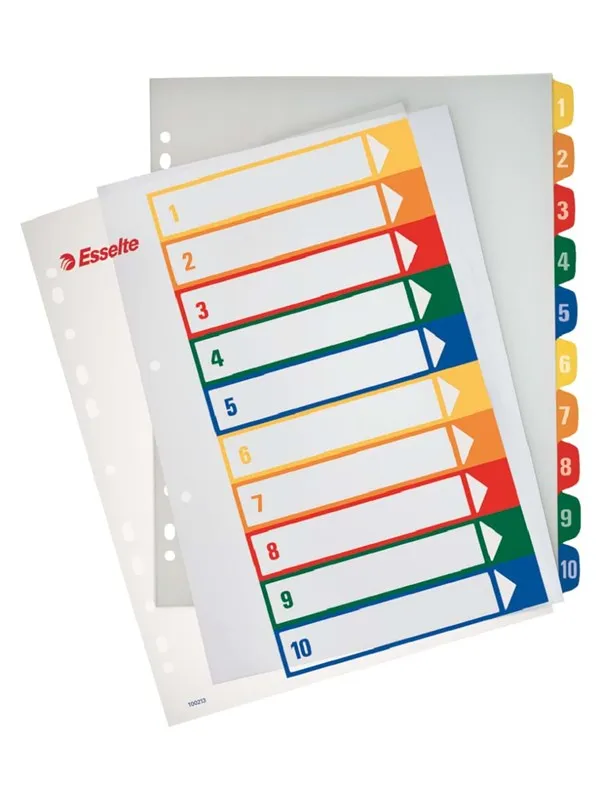 Esselte Register PP PC-utskrift A4+ 1-10 Esselt
