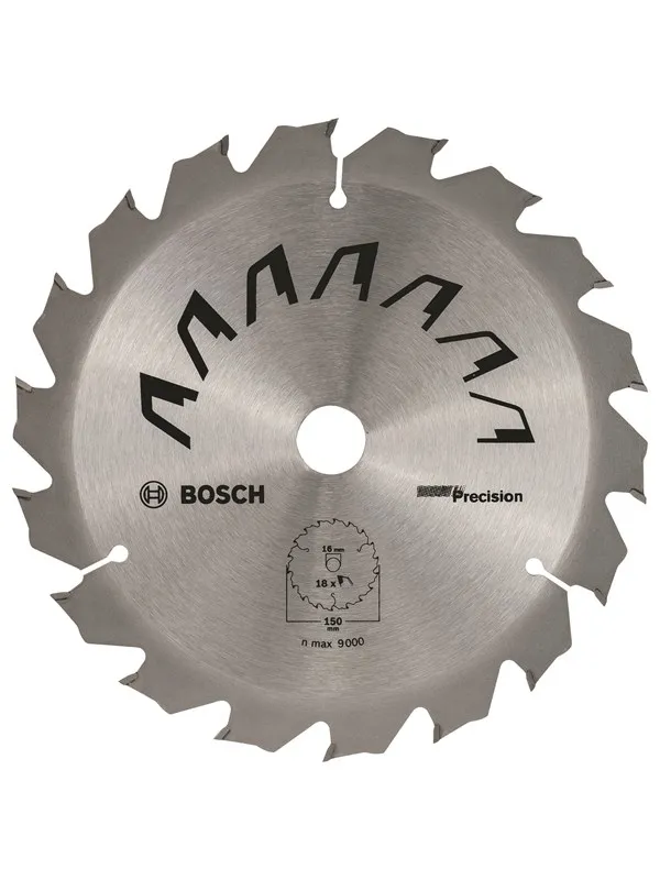 Bosch Sirkelsagblad PRECISION D= 150 mm, borediameter= 16 mm, T= 18