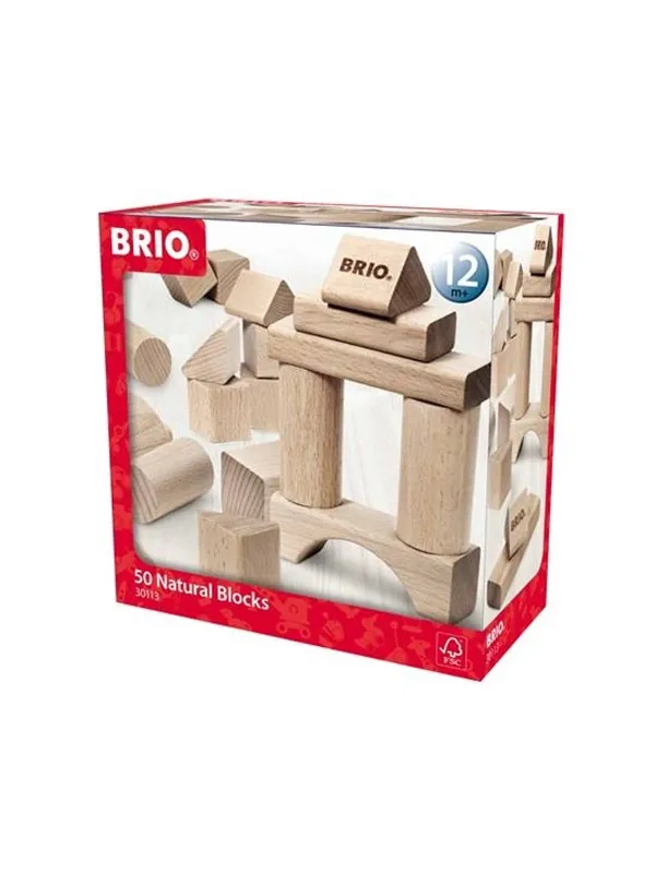 Brio 30113 50 Natural Building Blocks