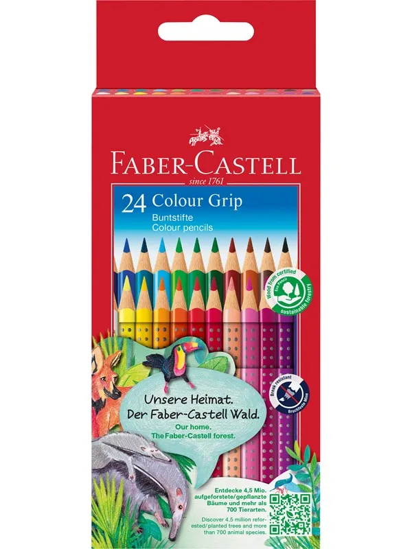 Faber-Castell Coloured pencil Colour Grip cardboard/24x