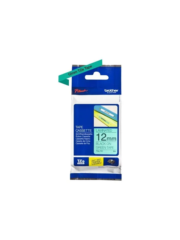 Brother Tape brother 12 mm black/green