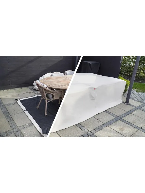 Home>it Garden-trekk til hagemøbler,L235xB180xH95 cm, sand