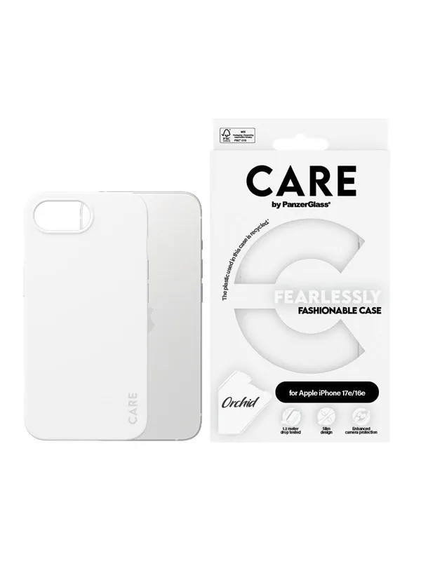 CARE by PanzerGlass Case White Orchid iPhone 17e | 16e