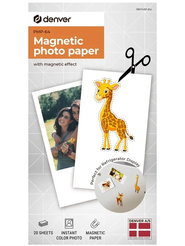 DENVER PMP-64 - Magnet photo print paper for Denver MCP-6010 printer