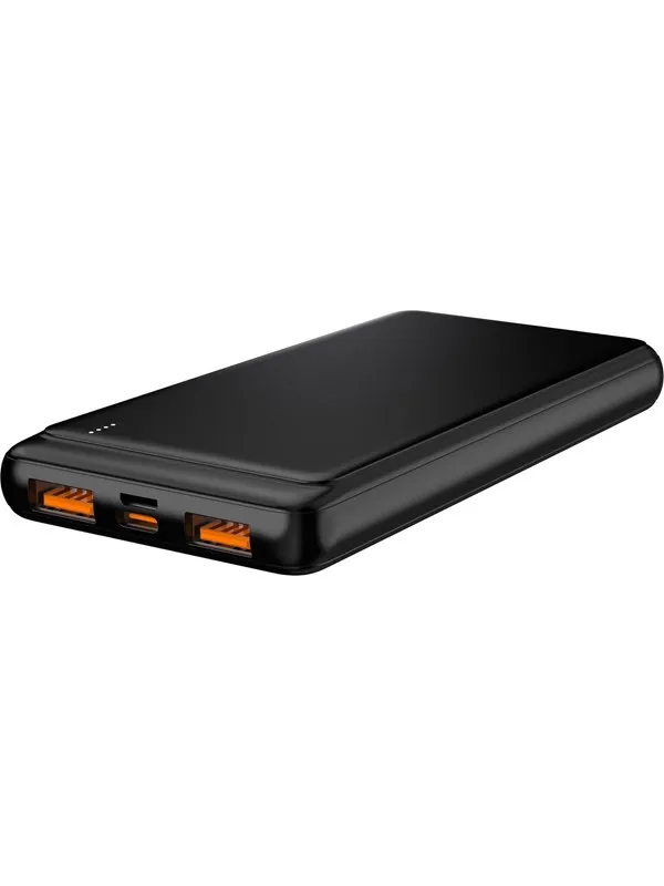 DENVER PQC-10009 - Fast charge Powerbank with 10000mAh battery Nødlader - Svart - 10000 mAh