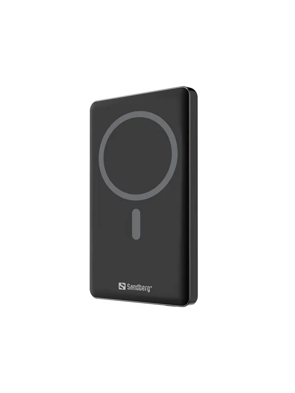 Sandberg Magnet Powerbank 5000 Saver Nødlader - Svart - 5 Ah