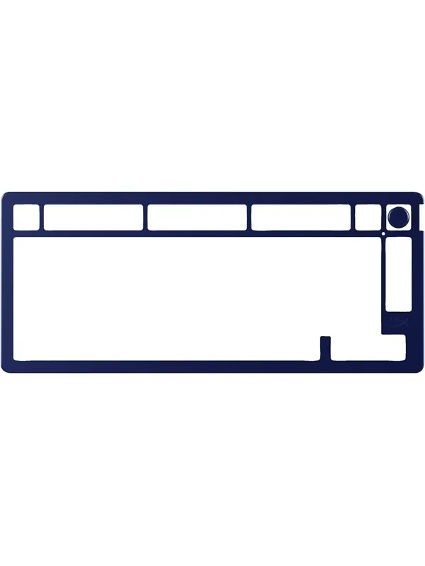 HyperX Alloy Rise 75 (75%) - Top Plate - Navy Blue - Gamingtastatur - Uten numpad - Blå