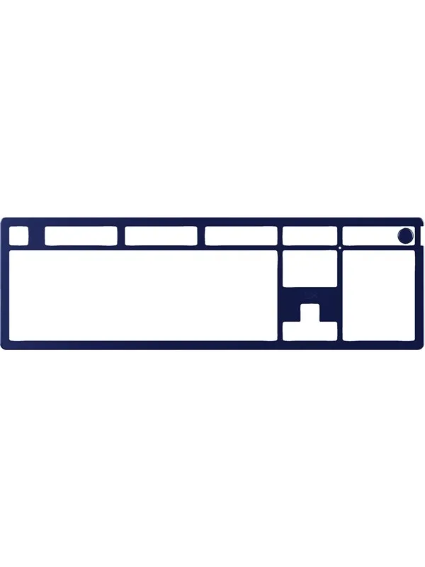 HyperX Alloy Rise (100%) - Top Plate - Navy Blue - Gamingtastatur - Blå