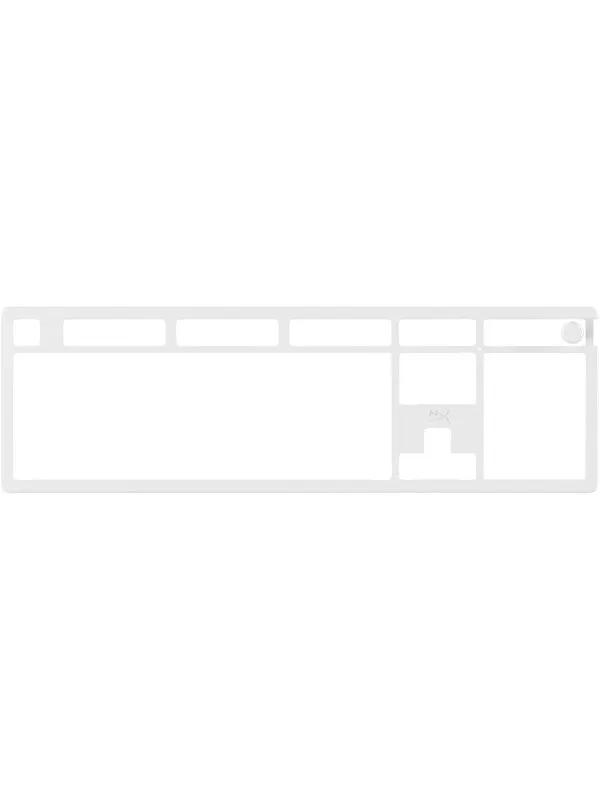 HyperX Alloy Rise (100%) - Top Plate - White - Gamingtastatur - Hvit
