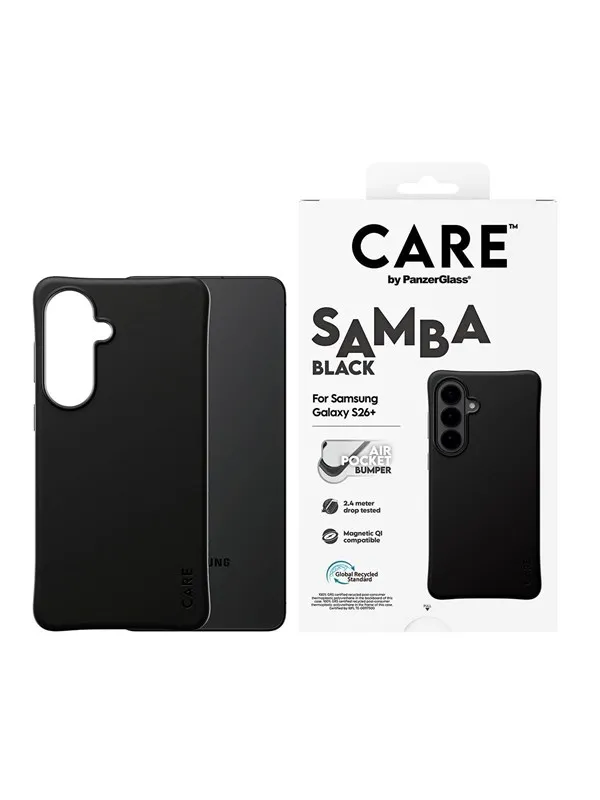 CARE by PanzerGlass Samba Case Black w. Qi Samsung Galaxy S26+