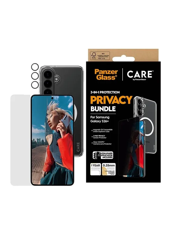 PanzerGlass Privacy 3-in-1 Bundle Samsung Galaxy S26+