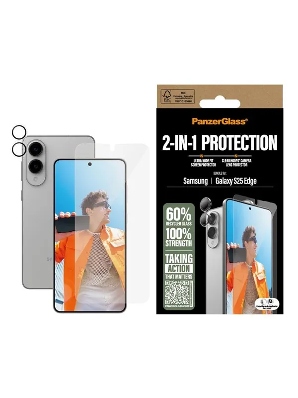 PanzerGlass 2-in-1 Bundle Samsung S25 Edge