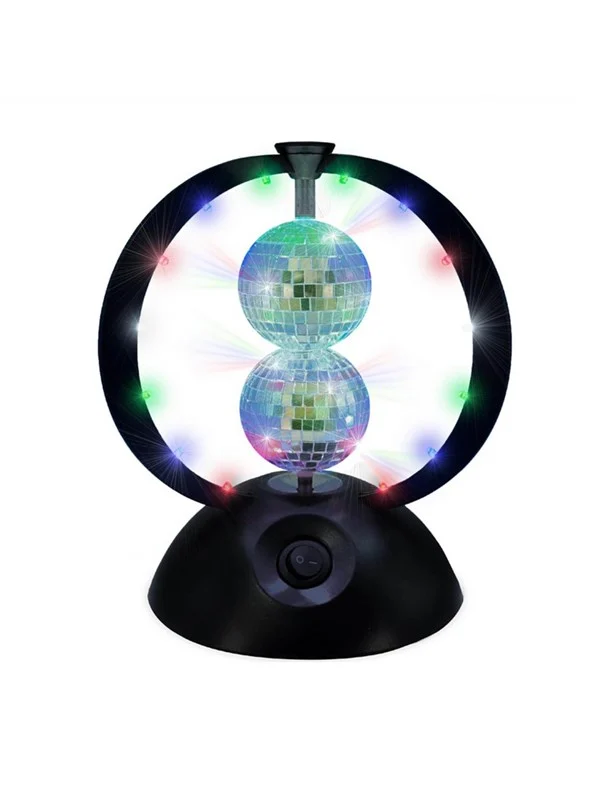 Music Rotating double mirror ball