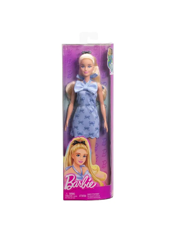 Barbie Fashionistas Doll #237 in Blue Bow Halter Dress