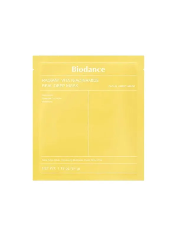 BIODANCE Radiant Vita Niacinamide Real Deep Mask 1 pcs