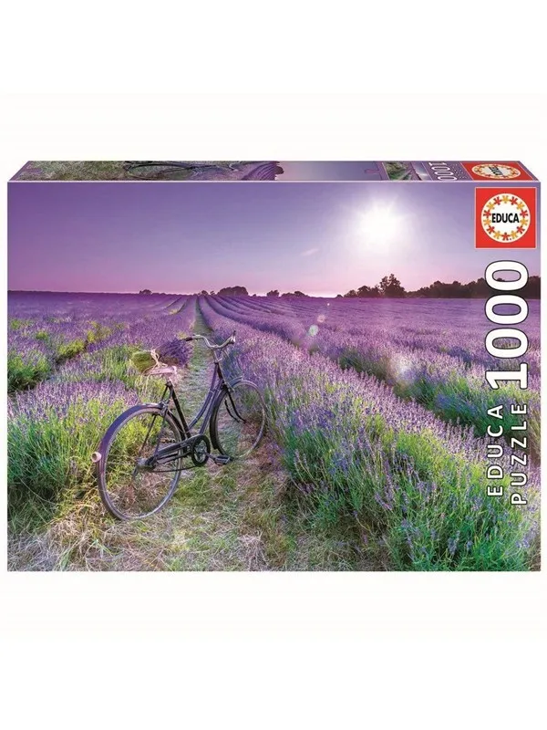 Educa 1000 Bike In A Lavender Field