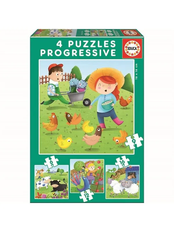 Educa 6-9-12-16 Farm Animals
