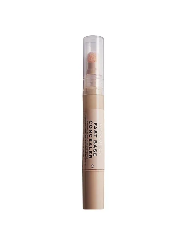 Makeup Revolution Fast Base Concelear, Under-Eye Concealer Pen, C 2, 4.5 ml