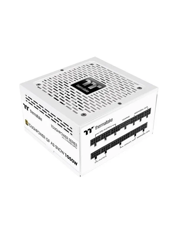 Thermaltake ToughPower GF A3 Snow - TT Premium Edition - power supply - 1050 Watt Strømforsyning (PSU) - 1050 Watt - 120 mm - ATX 3.0 - 80 Plus Gold sertifisert