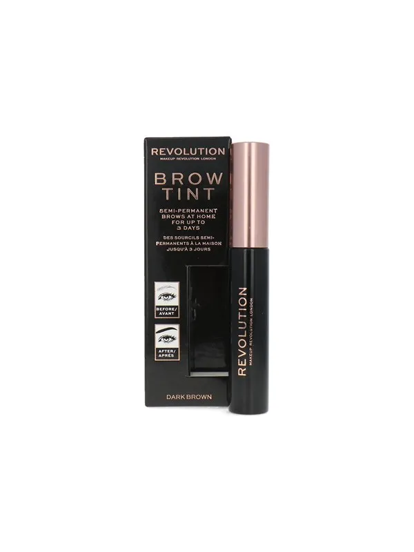 Makeup Revolution Brow Tint Eyebrow Gel Dark Brown