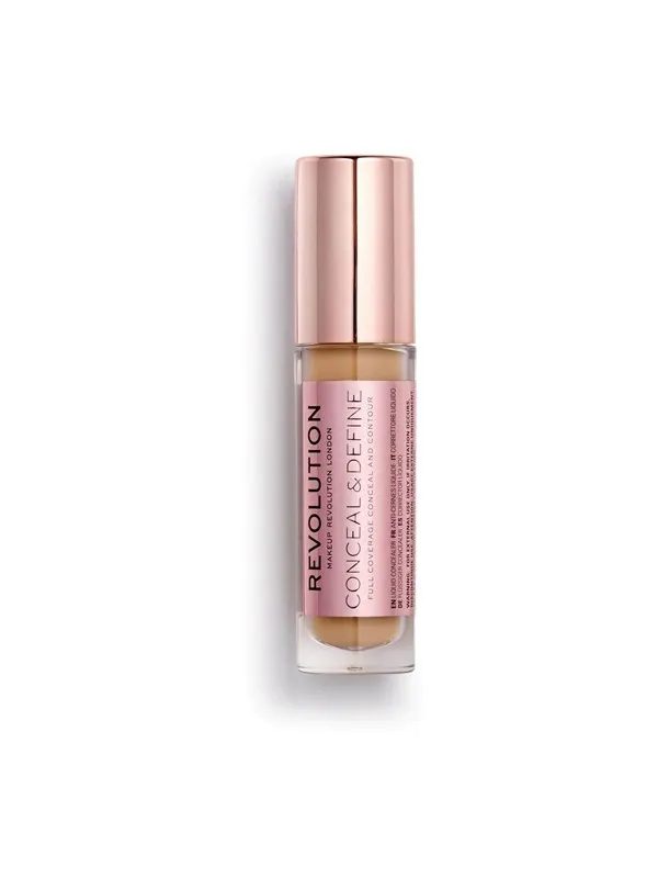 Makeup Revolution Conceal & Define Corrective Liquid Concealer, C 12, 4 g