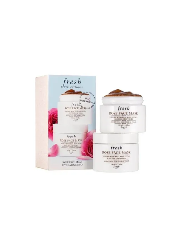 Fresh Set Duo  Rose Soothing & Toning Cream Mas