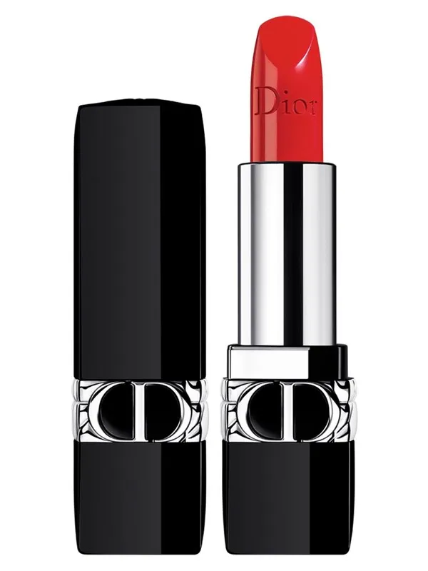 Christian Dior Couture Colour Floral Satin Finish Cream Lipstick 080 Red Smile Refillable 3.5 g