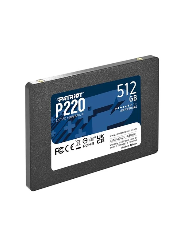 Patriot P220 SSD - 512GB - 2.5" - SATA-600