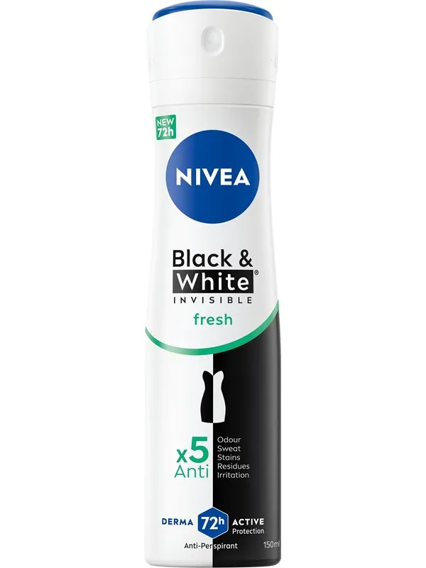 Nivea Black & White Invisible Fresh Female Spray 150ml