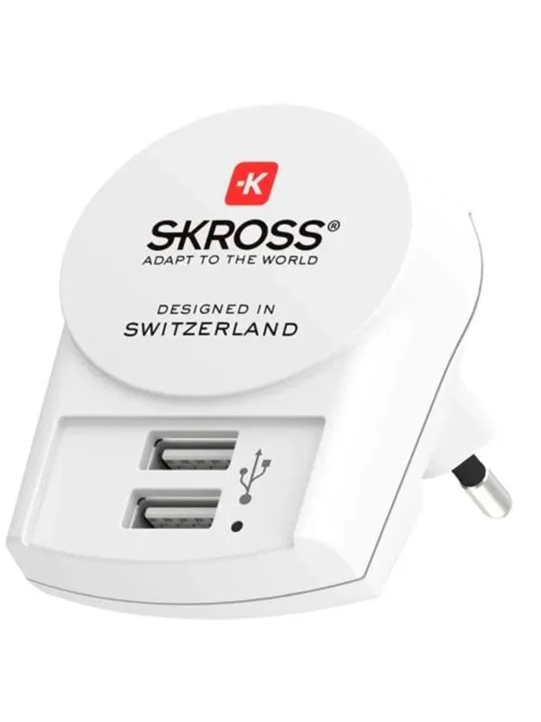 SKross Euro USB Charger - 2xType A
