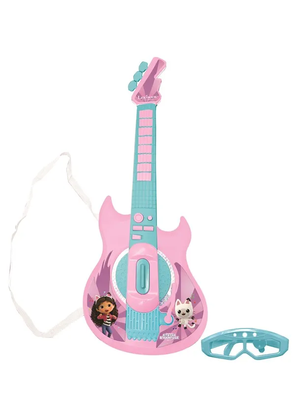 Gabby's Dollhouse Electronic Lighting Guitar with Mic in glasses.