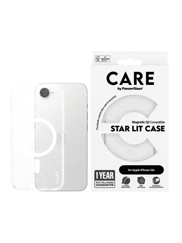 CARE by PanzerGlass Urban Combat Case Star Lit w. White Qi Compatible iPhone 17e | 16e